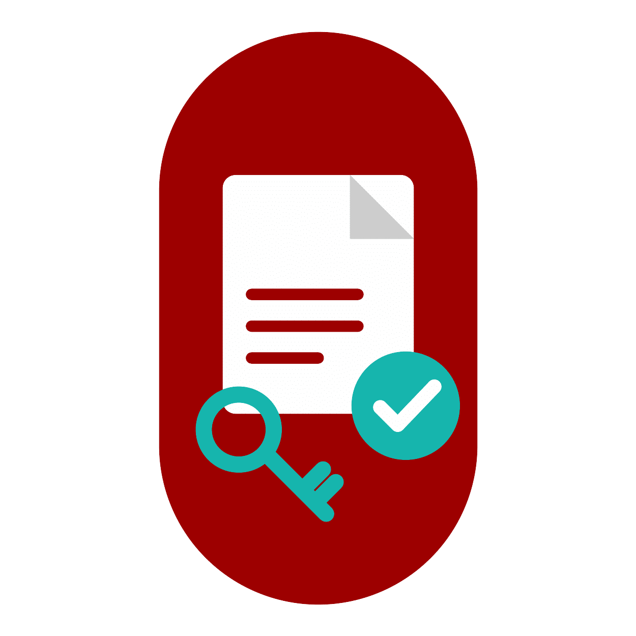 Closing document icon 